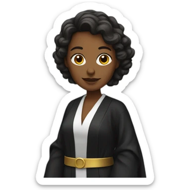 woman lawyer Wearing a robe sticker