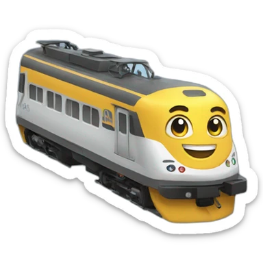 un train qui vole sticker