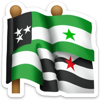 syrian opposition flag sticker