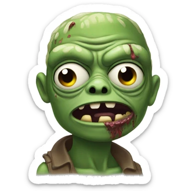 pepe a zombie sticker