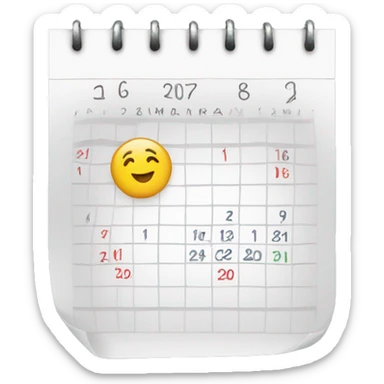 Calendar  sticker