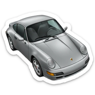 Grey porshe sticker