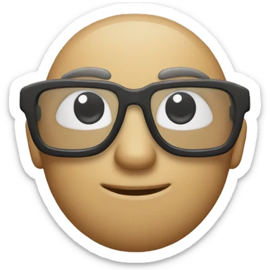 Recoon with glases  sticker