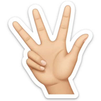 Yvl hand sign sticker