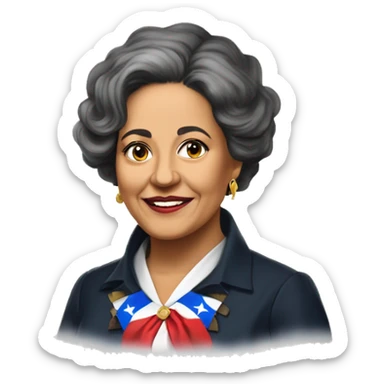 Mariana Bracetti Cuevas was a patriot and leader of the Puerto Rico independence movement. sticker