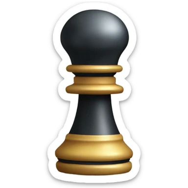 a chess pawn with a magic wand sticker