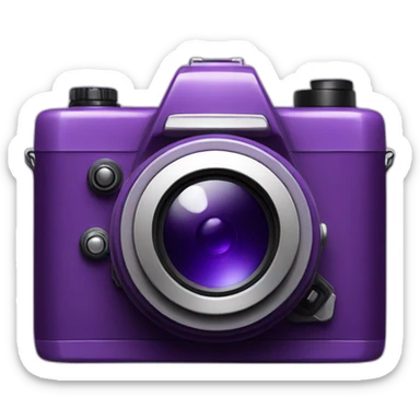 Camera violet  sticker
