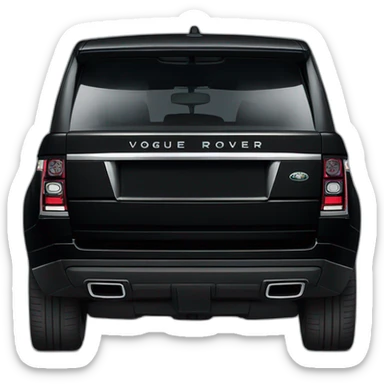 black range rover vogue sticker