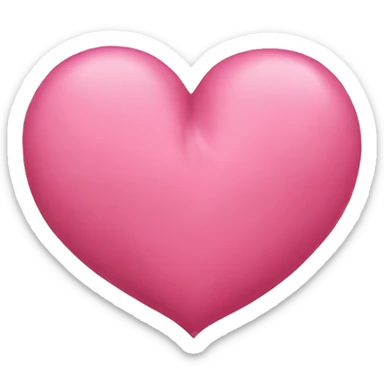 Corazon rosa y dentro la palabra te amo sticker