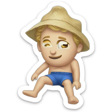 Prince William as beach bum sticker
