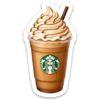 Caramel Frappuccino  sticker