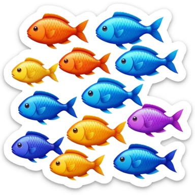 🐠🌊🌊 Life flowing freely sticker