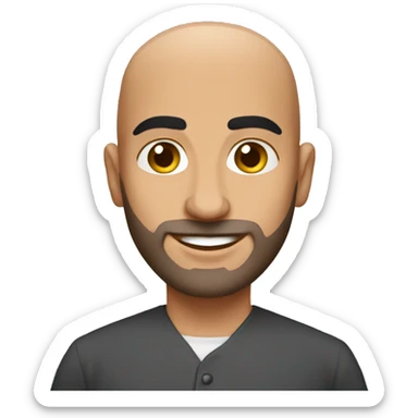 Bald Arab guy sticker