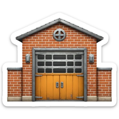 exterior garage and make it like 3d image sticker