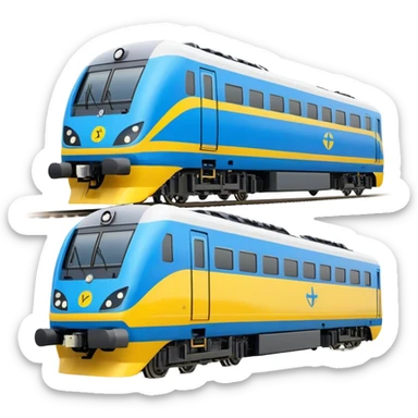 Passenger Train - New Intercity Fleet (Mariyung) (Model Year: 2023) (Iconic Colour: Blue and yellow) sticker
