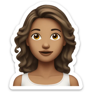 Brunette Model Profile picture  sticker