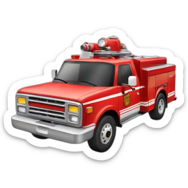 Fire fighter car sticker