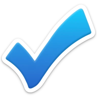 Verificado azul palomita sticker