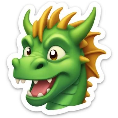 Sleepy dragon sticker