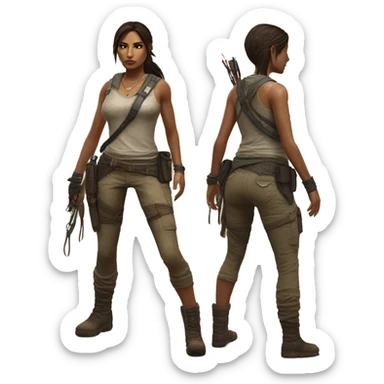 Lara Croft shadow of the tomb raider  sticker