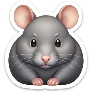A fat rat sticker