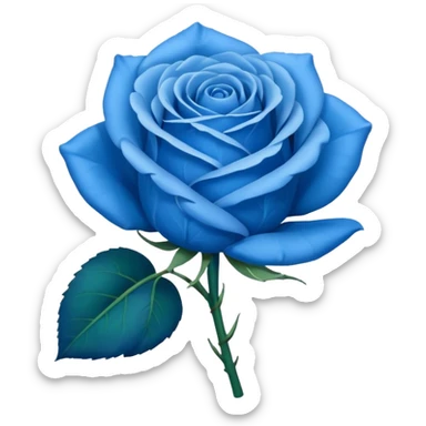Emoji de una Rosa azul sticker