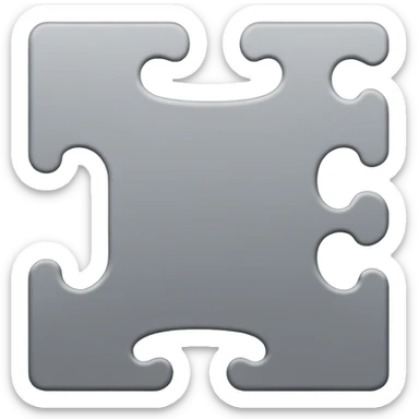 Create an emoji that represents both a jigsaw and indecision sticker