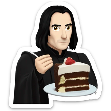 Severus Snape eats cake sticker