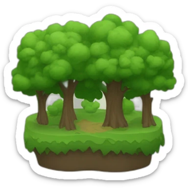 country pâté that repaints a forest sticker
