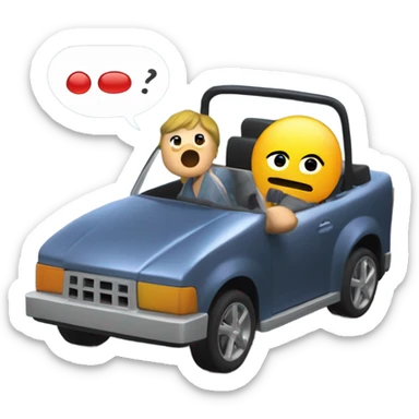 Roblox Noob in a car asking typing how do I type sticker