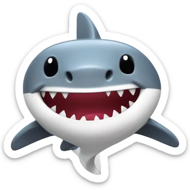 hello kitty shark sticker