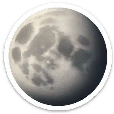 moon  sticker