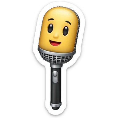 singer stage microphone sticker