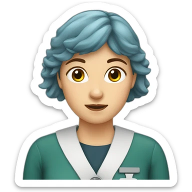 Scottish vet female sticker