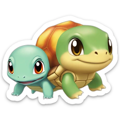 turtwig squirtle charmander sticker