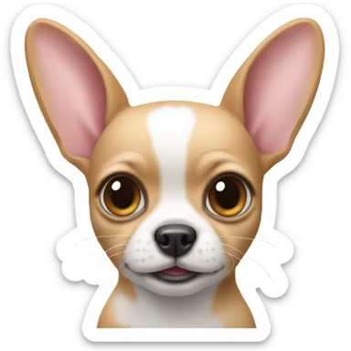 bunny merged with chihuahua  sticker
