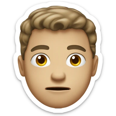 Laugibg boy in angry mod sticker