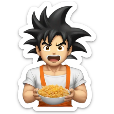 Hungry goku  sticker