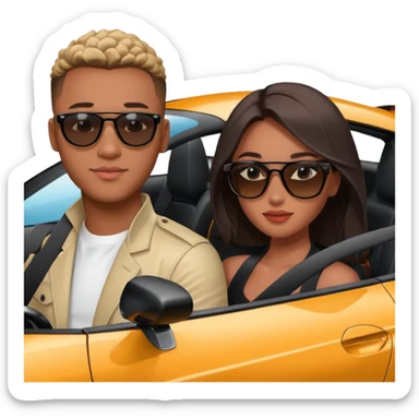 josh king jetset madrid the millionaire internet celebrity panel rank founder and instagram model girlfriend Tefi in Nissan GTR  sticker