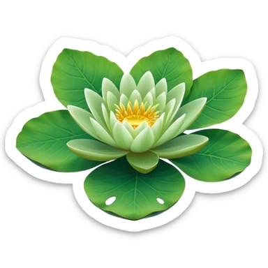 Water lily leaf (leaf only) sticker