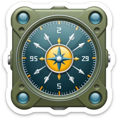 modern military navigation equipment sticker