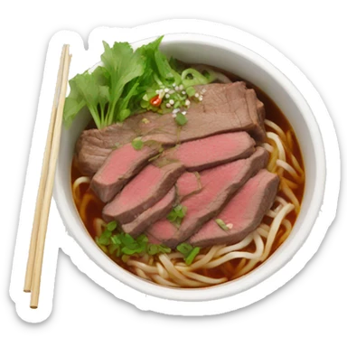 beef pho bowl sticker