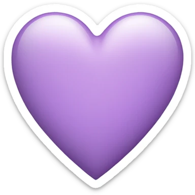 light purple heart sticker