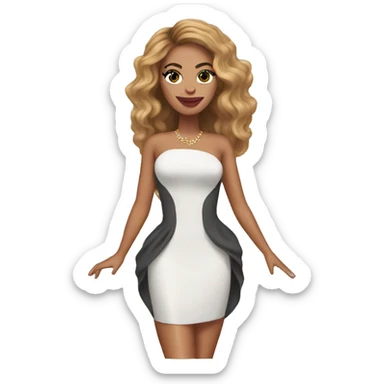 Beyoncé wearing dress sticker