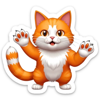 cat attack 1 sticker