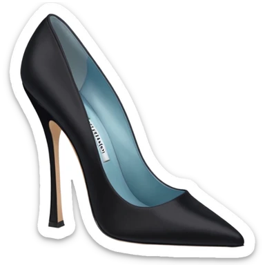 manolo blahink 90's satin pump sticker