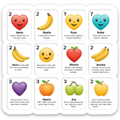 Aphasia patient cards sticker