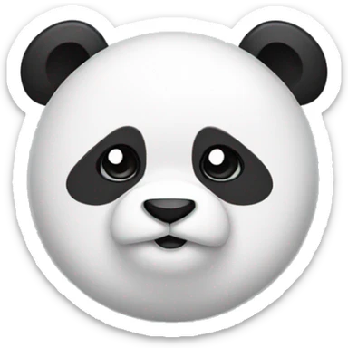 panda in a napy sticker