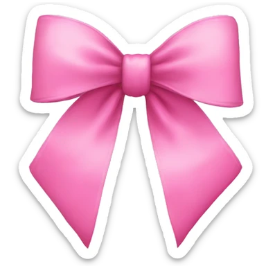 pink bow sticker