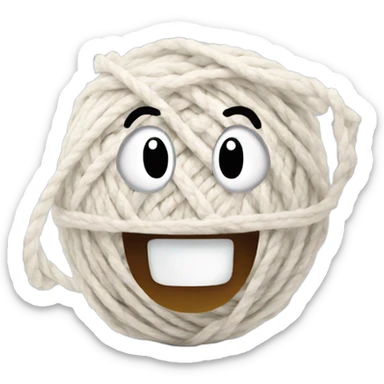 Yarn sticker
